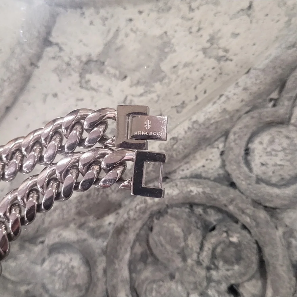 10mm Miami Cuban Link Chain for Men in stainless steel, hevy masculine chain new - Picture 6 of 9